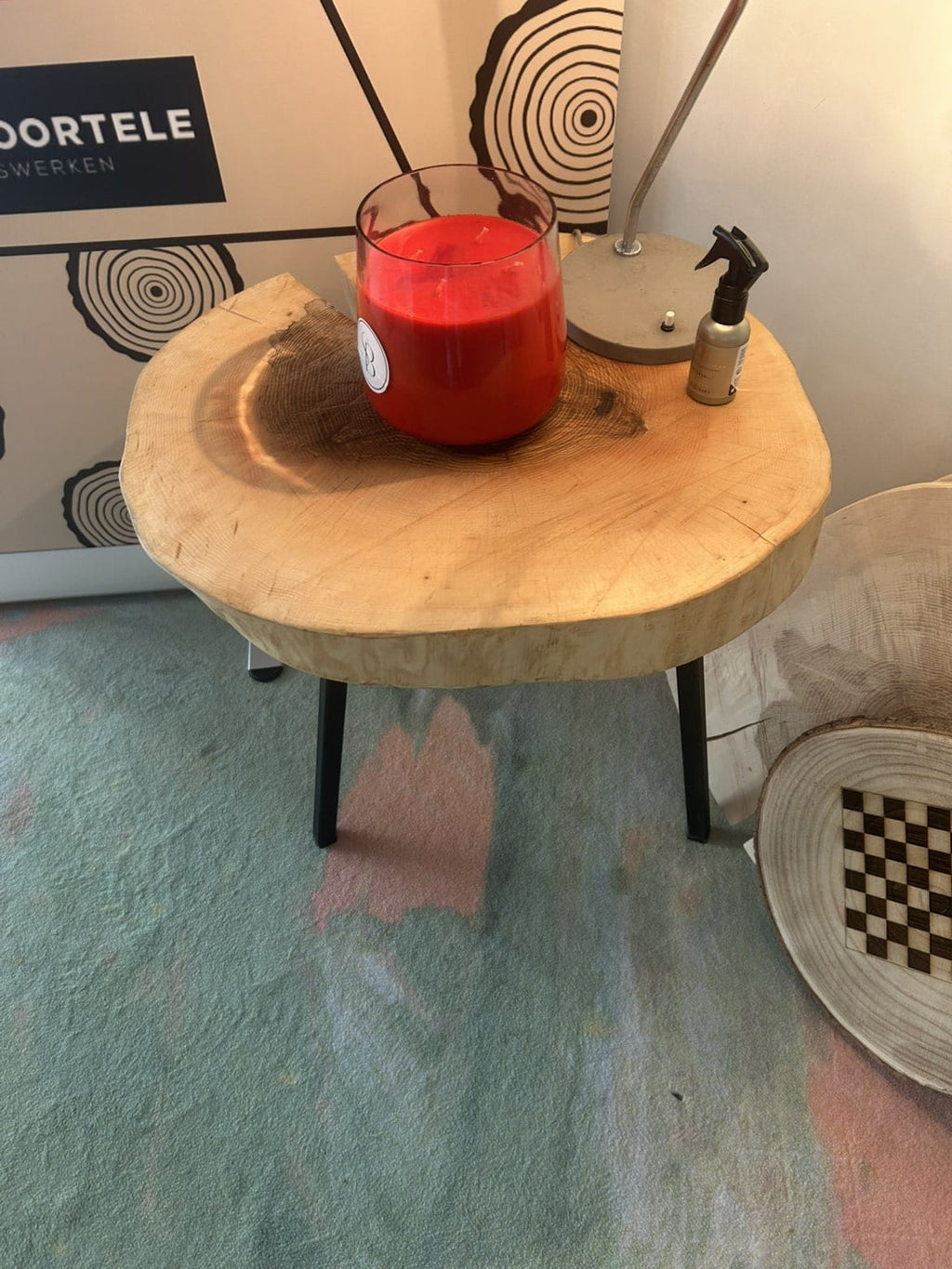 Houten bijzettafel